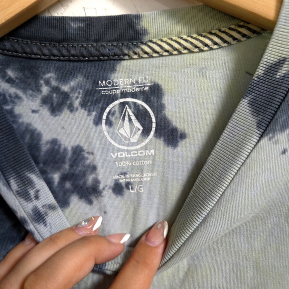 Volcom | Womens Tie-Dye T-Shirt - Blue - Picture 4 of 7